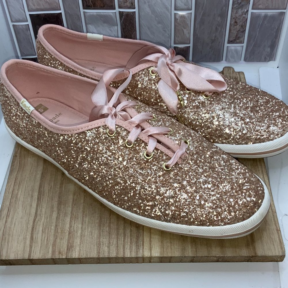 Keds X Kate Spade New York Glitter Lace Up Shoes - 9M
